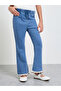 Teen Girls Flared Jeans with Lace Hem