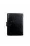 Men's Genuine Leather Black Zippered Multi-Compartment Wallet - 4