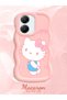 Poco X7 Pro Compatible Case Camera Protector Pink Silicone Couple Phone Case Kitty Pattern - 2