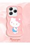 Infinix Hot 40 Compatible Case Camera Protector Pink Silicone Couple Phone Case Kitty Pattern - 2