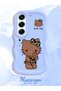 Tecno Camon 40 Compatible Case Camera Protector Blue Silicone Couple Phone Case Kitty Pattern - 2