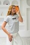 Leopard Embroidered Crew Neck T-Shirt