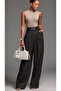 Women's Knitted Patterned Beige Hand and Shoulder Bag with Cross Strap Premium Design