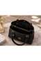 Women's Stylish Silver-Gold Tasseled Lined Bag with 2 Compartments and Adjustable Strap for Hand and Shoulder Use - 5