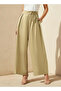 Wide Leg High Waist Pleated Front Tie-Up Pants