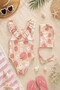 New Season, Stylish Design Girls' Swimsuit with Ruffle Detail and Cross Straps - 2