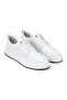 Men's Genuine Leather Casual Shoes White Modern Casual Thick Sole Lace-Up Bologna - 6