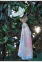 Eternal Spring - Sage Blue Cotton Shawl - 3