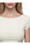 Nevavm Kayık Yaka Modal Blended Women's Crop with Difference - 3