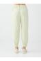 Mint Green Elastic Waist Cotton Blend Poplin Trousers - 5
