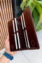 Montana Unisex Brown Genuine Leather Magnetic Phone Wallet - Personalized with Name - 5