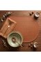 2 Pieces Leather Placemat-Mesh Patterned Full Oval Placemat - 6