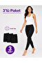 |   Women's Winter Cotton Lined Super 3-Piece Thermal Leggings Black (3 Pieces) - 3