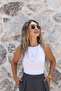 White Halter Neck Top - 2