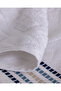 Tournant 100% Cotton Face Towel - White/Navy Blue - 50X70 cm - 5