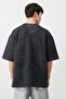 Oversize Printed T-Shirt Black - 8