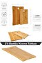 Eli̇tse Stor 2-Piece Bamboo Cutting Board Set, Bamboo Cutting Board, Bamboo Meat Board |   Practical and Durable - 2
