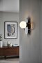 Venus Single Black Modern Sconce (White Glop Glass Diameter 12 cm) Used with G9 Bulb, Bulb Not Included - 3