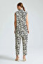 Leaf Patterned Tunic - Black - 5
