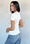 Cream Women's Blouse with Buckle Side Tie - 4