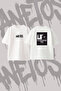I Choose Me Design Printed Oversize Crew Neck T-Shirt White