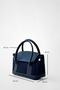 Maris Leather Detailed Canvas Shoulder and Hand Bag - Black - 3