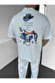 White Goes Away Premium Oversize Horse Embroidered T-Shirt - 2