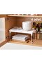 4 Pcs Mini In-Cabinet Shelf Organizer Organizer Tea Cups Cup Bathroom Metal Standing Shelf