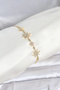 Gold Color Brass Zircon Stone Pole Star Model Elevator Women's Bracelet