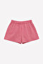 Red Gingham Women's Shorts with 2 Pockets, Comfortable Fit, Elastic Waist - 4