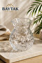 Set of 6 Patterned Glass Tea Cups Stylish Design, Cold and Hot Beverage Cups - 4