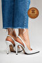 Genuine Leather White Patent Leather Pointed Toe Flat Sole Stiletto High Heel Shoes Vardola - 7