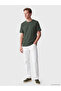 Southblue Khaki Crew Neck Textured Men's T-Shirt - 2
