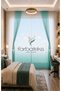 Mint Color Transitioning Teen Room Children's Room Tulle Background Set Tulle Curtain - 2
