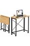 Portable Desk Bedside Table with Wheels,Behind Sofa Table Rolling Laptop Stand, Foldable Standing Desk with Storage Shelf, Adjustable Side Table for Bed, Home Office