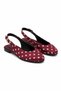Isabella Polka Dot Women's Ballerinas Slingback Daily Stylish Ballerinas White Black - 3