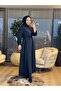 12667 فستان بجيب واحد وسحاب أمامي باللون الأسود