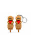 Cute Heart Otter Figure and Keychain Set |   Knitted Textured Decorative Figure | - 2