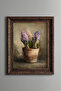 Hyacinth Flower in a Pot – Vintage Patterned Painting – Thick Model