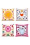 Simple Bohemian Patterned 4-Piece Throw Pillow Cover Set - 3