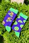 Unisex Left and Right Kiwi Patterned Socks - 3