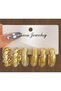 Yiwu Punk 6-Piece Earring Set for Women and Girls – Stylish Earring Collection with C-Shaped, Large Hoop, and Waterdrop Designs |   Daily and Special Occasion Use - 3
