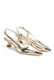 Patent Leather Pointed Toe Low Heeled Women's Evening Dress Shoes - 3