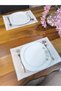 Duck Linen Cream Gray Embroidered Luxury Runner 2-Pack (40X27 cm) - 3