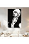 Bleach Kenpachi Zaraki Sketch Wall Cloth Wall Tapestry First Quality Satin Fabric Poster - 2