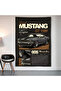 Ford Mustang Gt 1969 Wall Covering Wall Tapestry First Quality Satin Fabric Poster