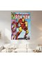 The Invincible Iron Man Wall Covering Wall Tapestry First Quality Satin Fabric Poster - 2