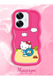 Realme C55 Compatible Case Camera Protector Red Silicone Couple Phone Case Kitty Pattern - 2