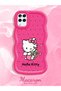 Samsung Galaxy M12 Compatible Case Camera Protector Red Silicone Couple Phone Case Kitty Pattern - 2