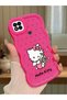 Redmi 9C Compatible Case Camera Protector Red Silicone Couple Phone Case Kitty Pattern